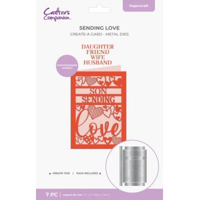 Crafter's Companion Interchangeable Create-a-Card Dies - Sending Love